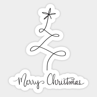 merry christmas doodle Sticker